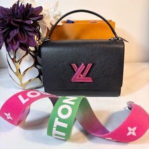 Gorgeous Louis Vuitton Twist Mm Black Sold